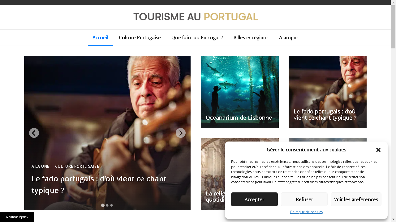 Capture d'écran de http://www.tourismeauportugal.com/